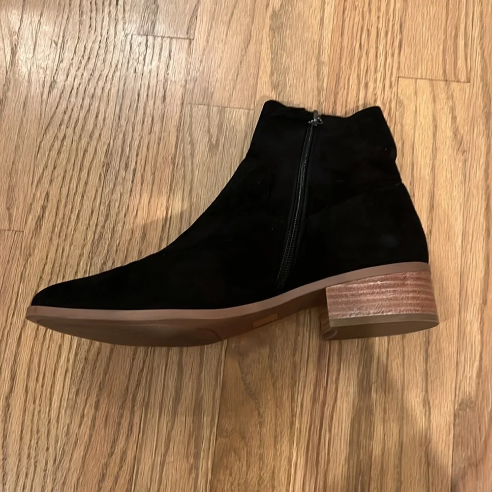 Caslon Black Suede Booties